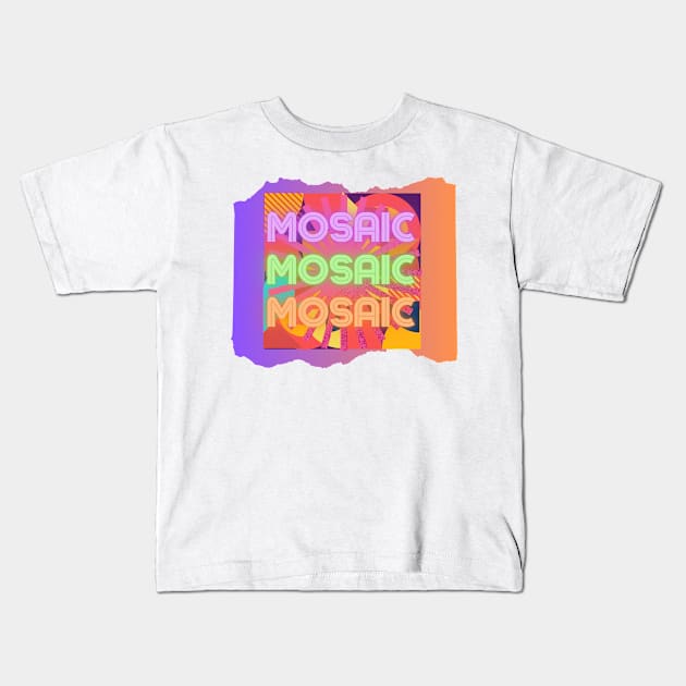 Mosaic Kids T-Shirt by Fuzzer